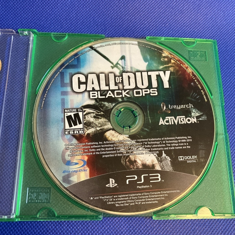Activision Call of Duty Black Ops PS3 Good Disc Only Shooter BLUS-30591